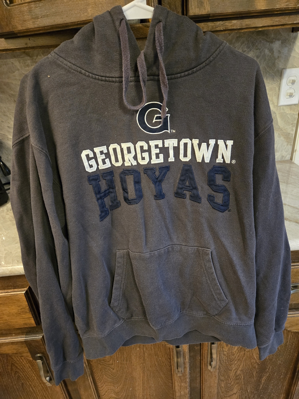 Stadium Athletics Georgetown Hoyas Navy & White Pullover Hoodie